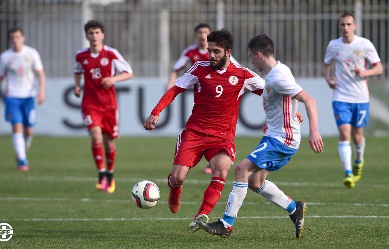U 19 – Georgia beat Russia with Rati Ardazishvili’s goal