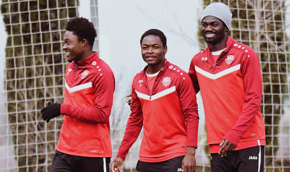 Play-off second leg against Aragvi