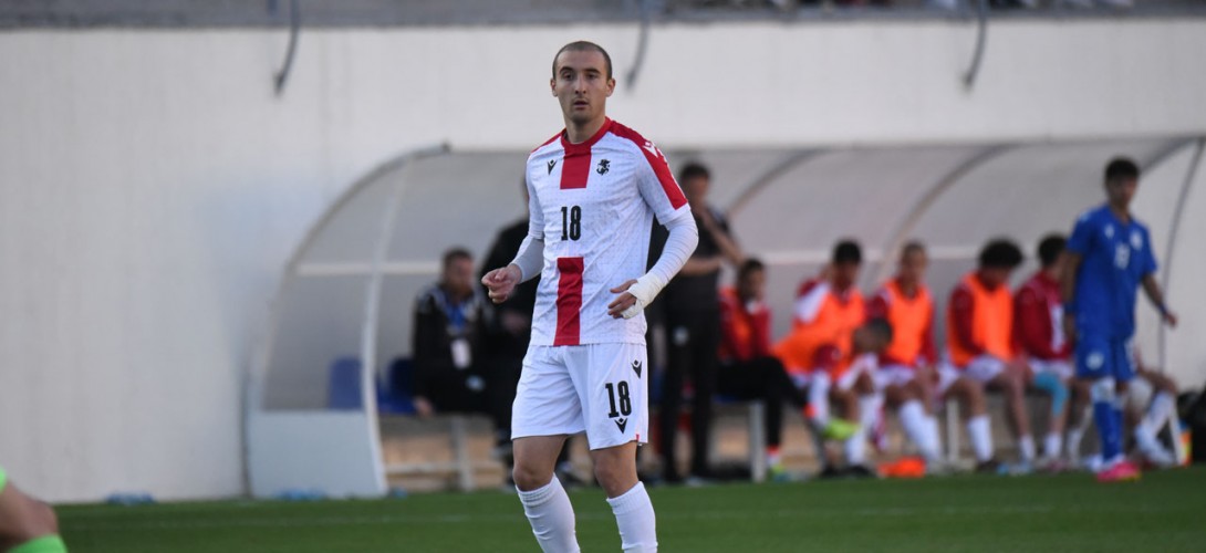 Nikoloz Ninidze played against Cyprus as part of the Georgian U19 team